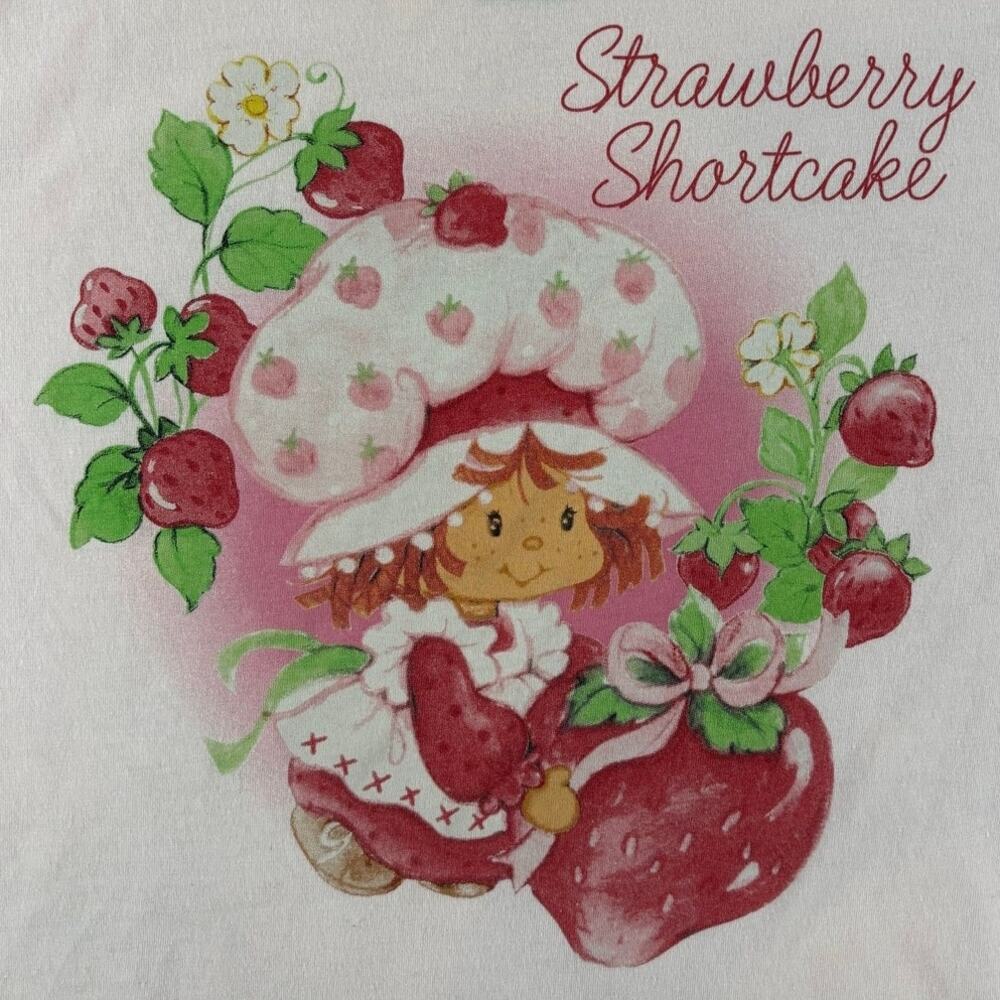Strawberry Shortcake Juniors Short Sleeve T-Shirt - Pink - Small